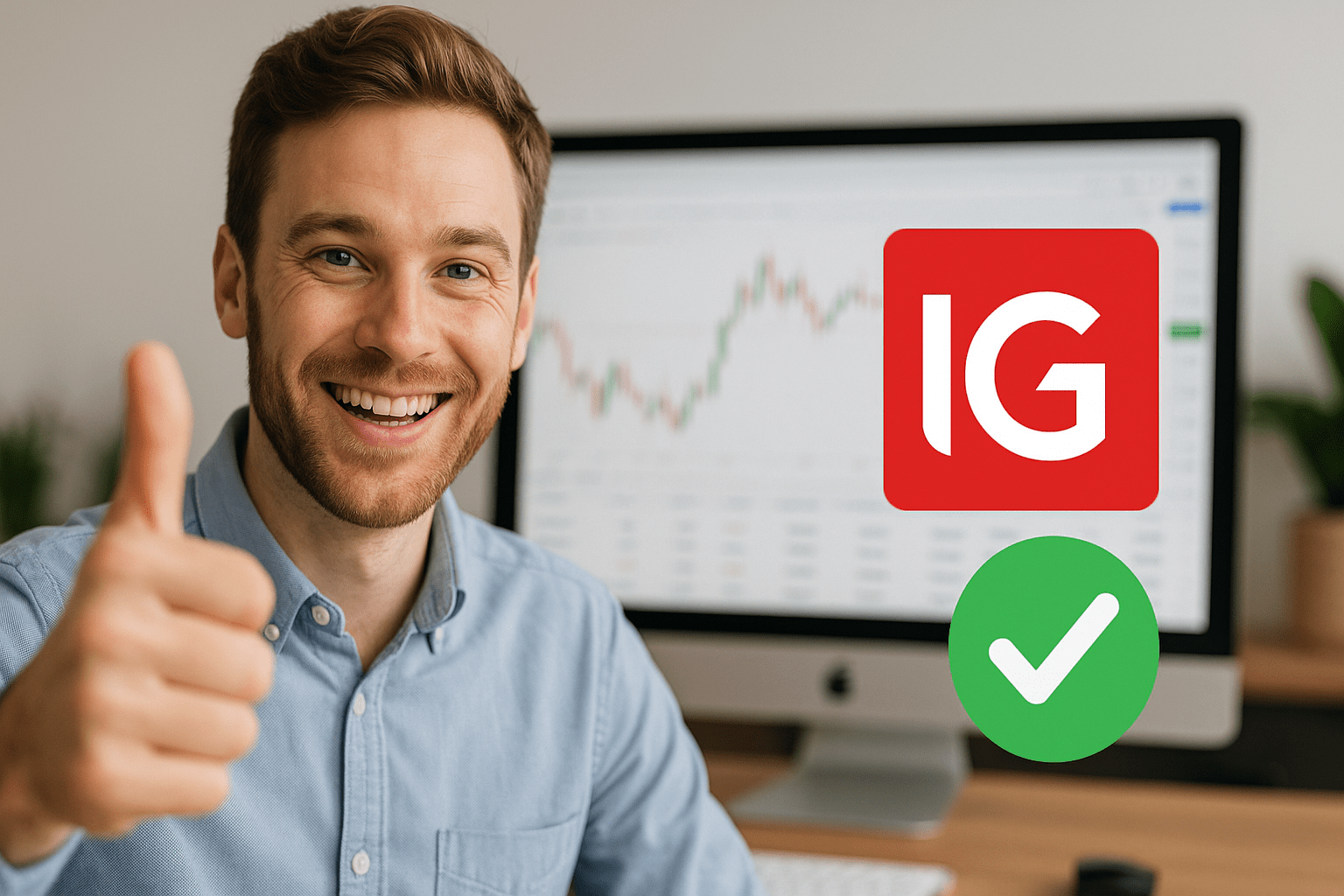 IG Broker Logo und Trading-Plattform